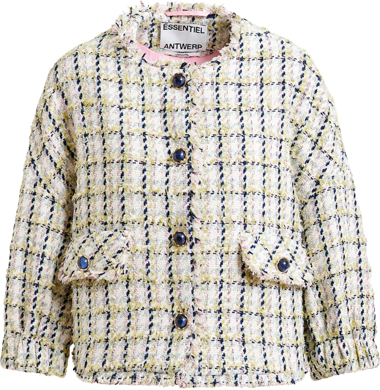 Essentiel Antwerp Essentiel Antwerp Boxy Cropped Jacket Jackets Lichtgroen Jayden Groen