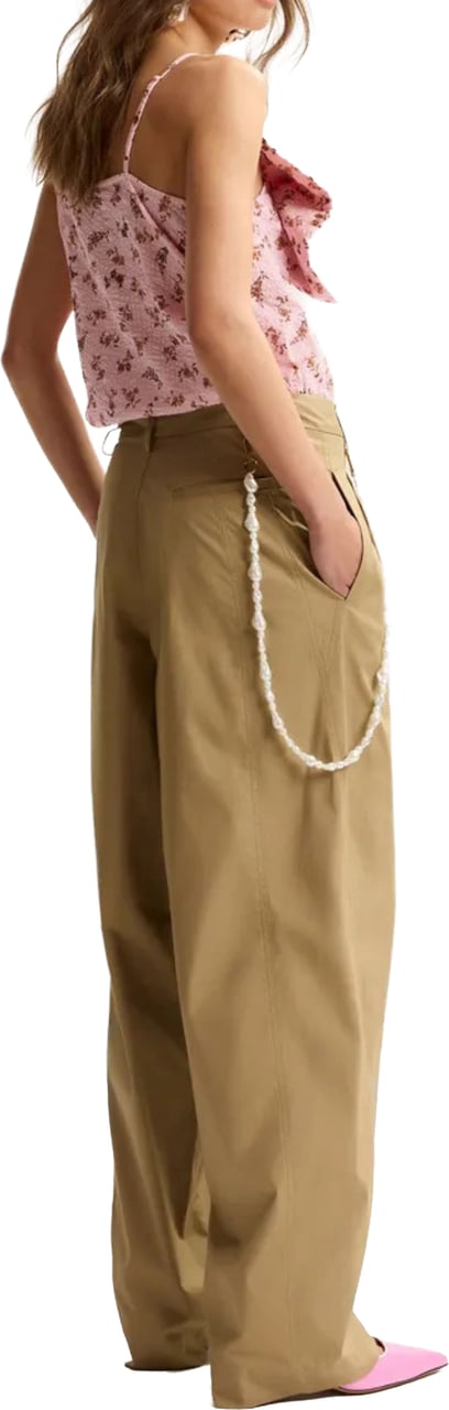Essentiel Antwerp Essentiel Antwerp Barrel Leg Pants Pantalons Beige Jesuis Beige