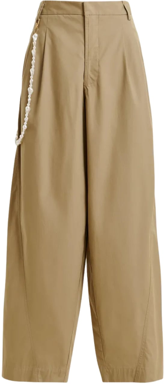 Essentiel Antwerp Essentiel Antwerp Barrel Leg Pants Pantalons Beige Jesuis Beige
