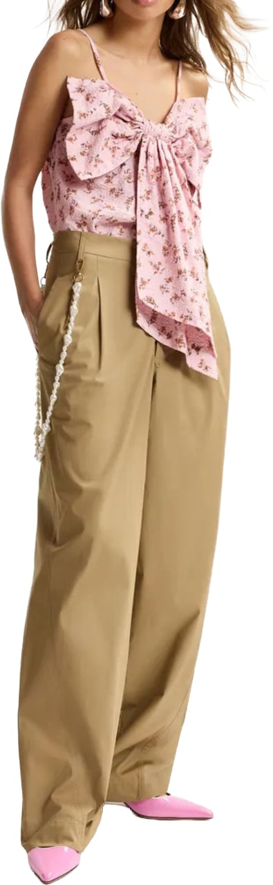 Essentiel Antwerp Essentiel Antwerp Barrel Leg Pants Pantalons Beige Jesuis Beige