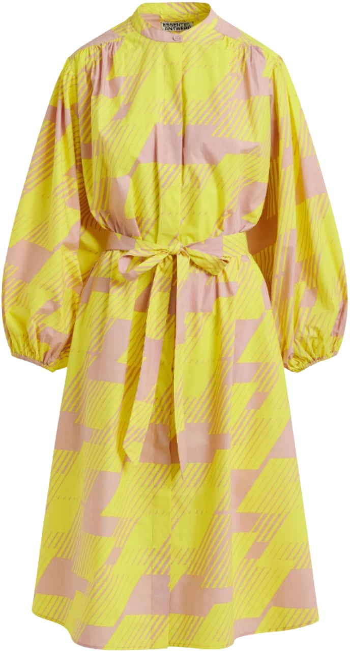 Essentiel Antwerp Essentiel Antwerp Oversized Minidress Jurken Geel Jex Geel