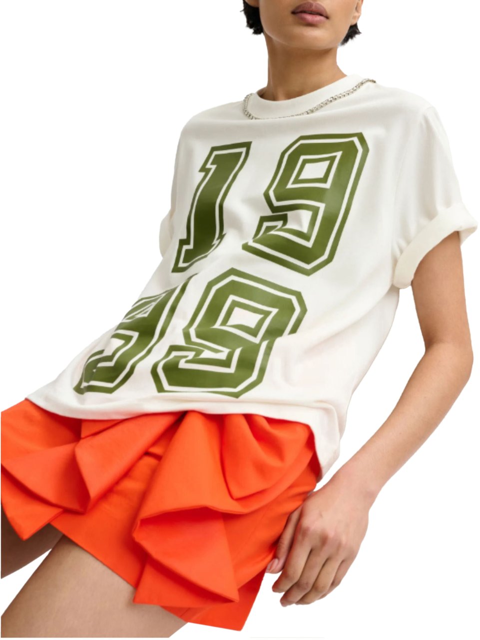 Essentiel Antwerp Essentiel Antwerp Printed Fit Tee T-shirts Off White Jisos Wit