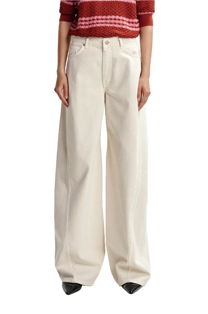Essentiel Antwerp Essentiel Antwerp Barrel Leg Colour Jeans Jeans Creme Joep Beige