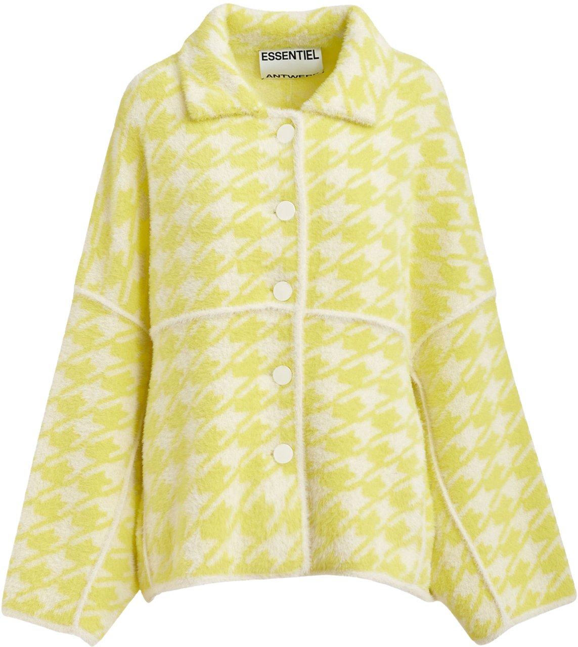 Essentiel Antwerp Essentiel Antwerp Knit Jacket Vesten Geel Joking Geel