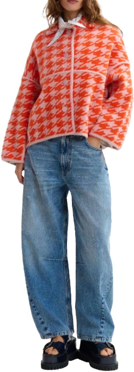 Essentiel Antwerp Essentiel Antwerp Knit Jacket Vesten Oranje Joking Oranje