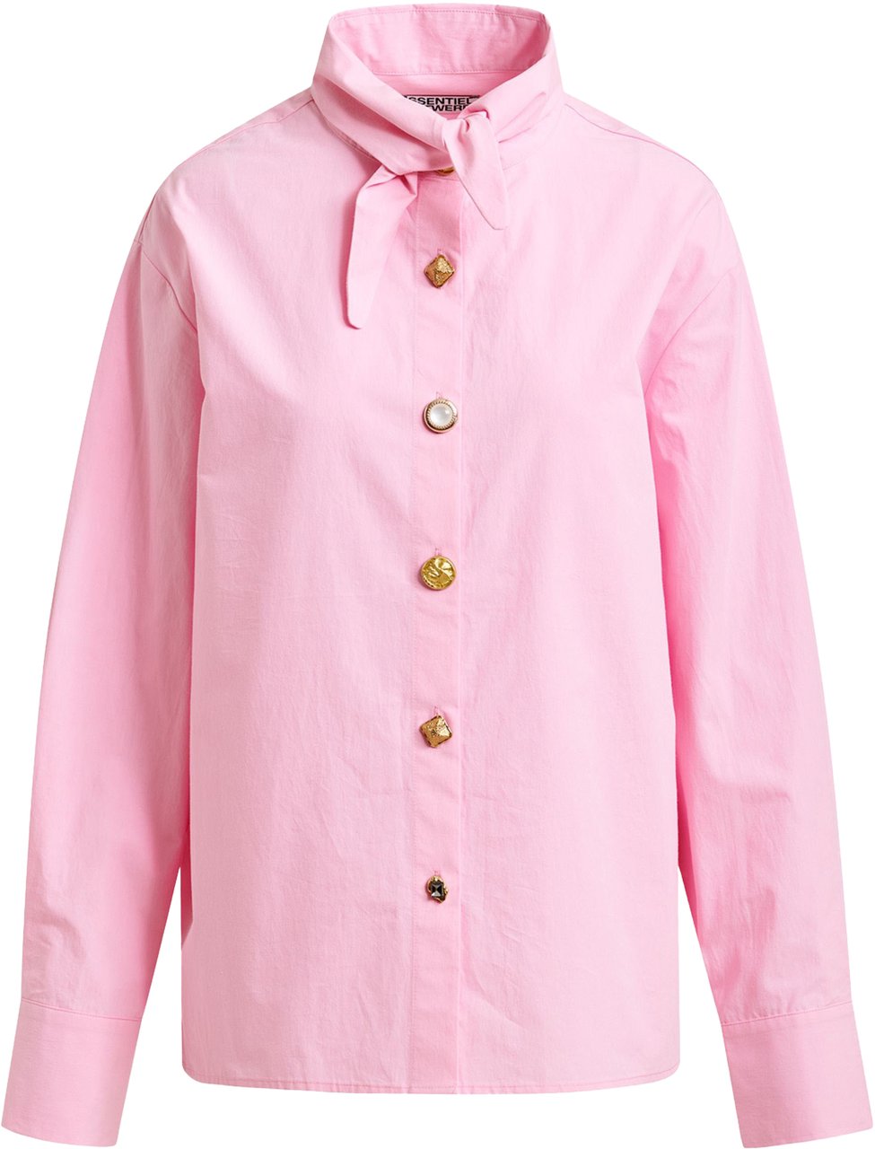 Essentiel Antwerp Essentiel Antwerp Pointy Collar Shirt Blouses Roze Jomato Roze