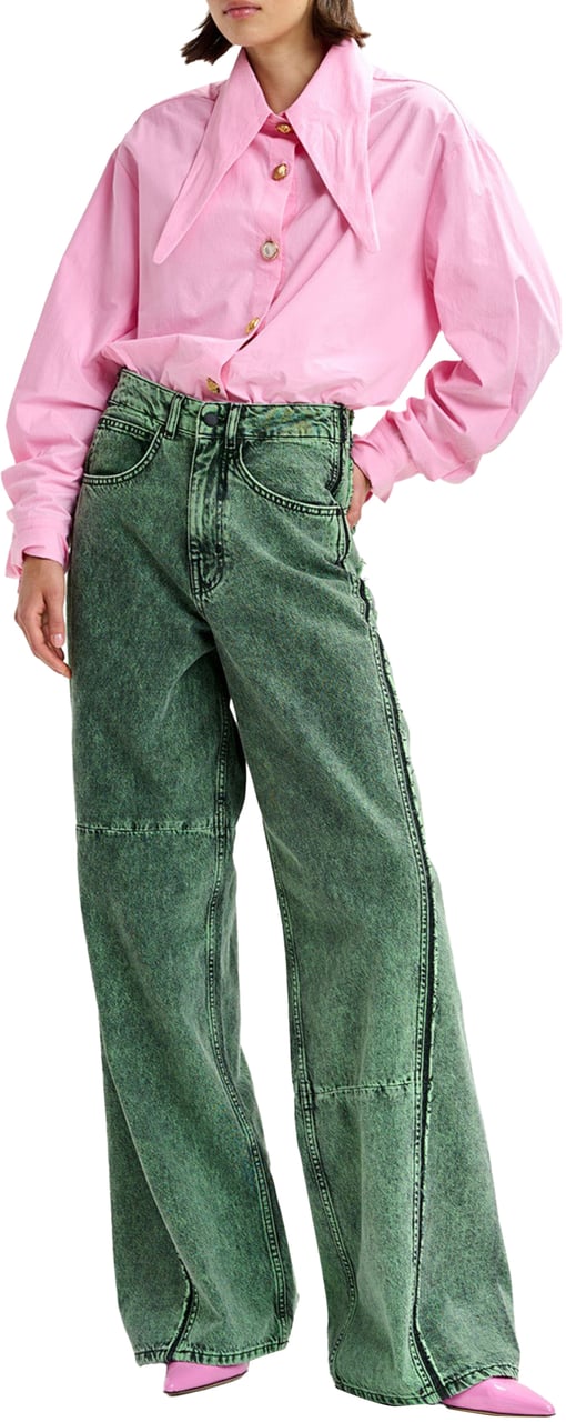 Essentiel Antwerp Essentiel Antwerp Pointy Collar Shirt Blouses Roze Jomato Roze