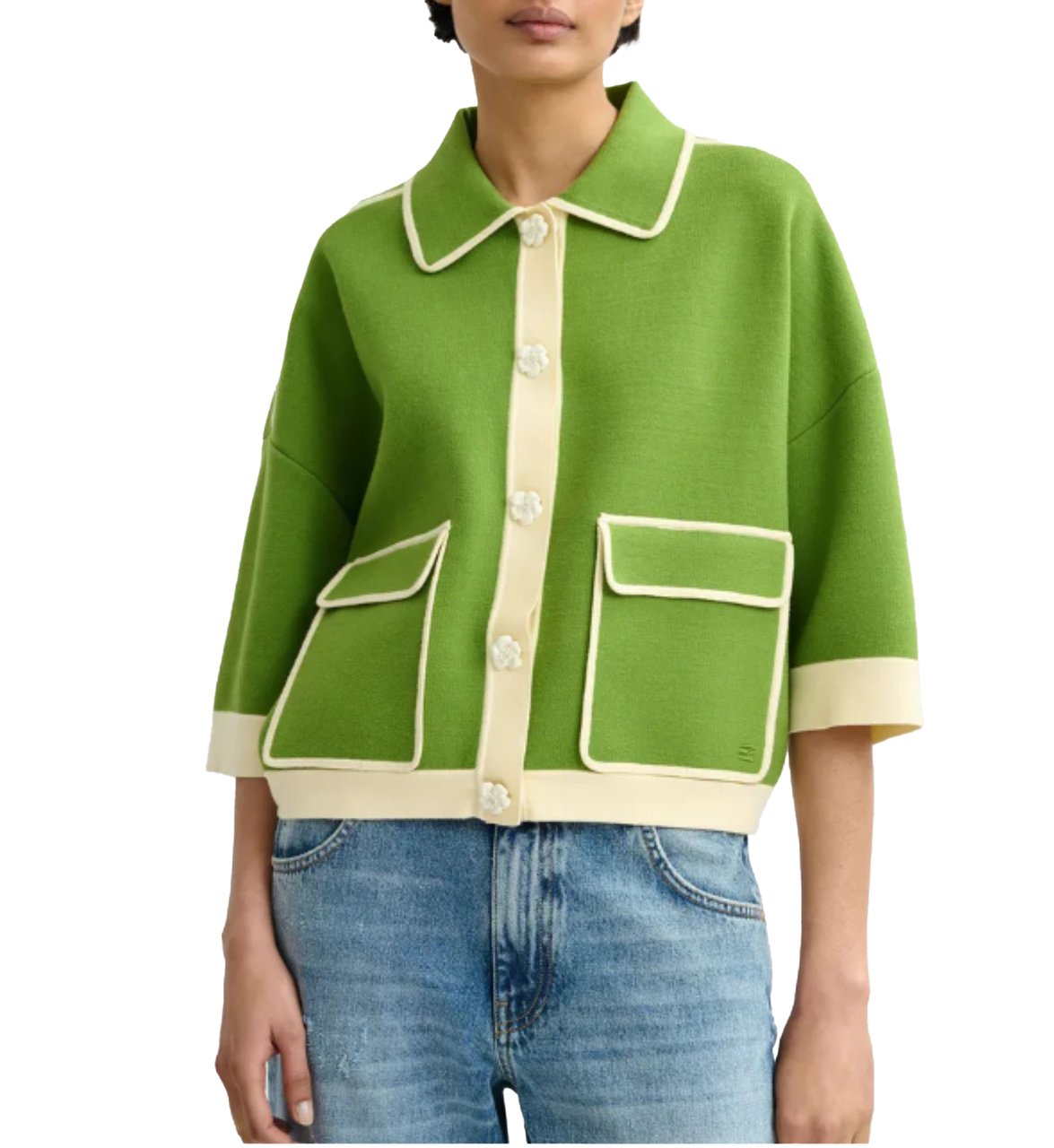 Essentiel Antwerp Essentiel Antwerp Knit Cardigan Vesten Groen Jugly Groen