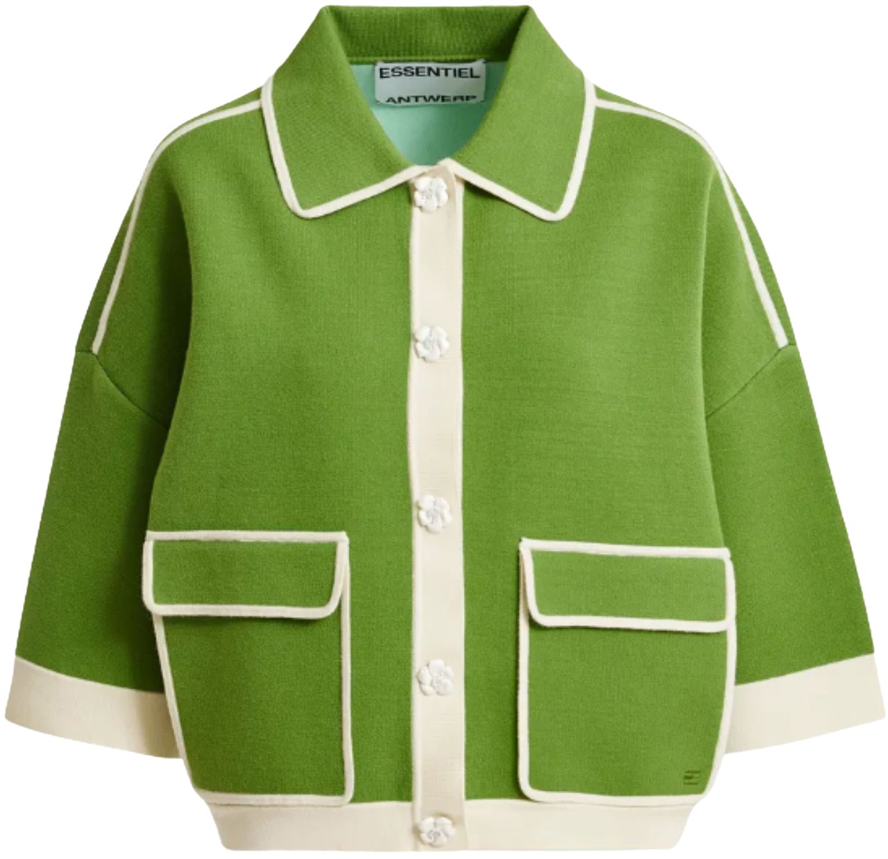 Essentiel Antwerp Essentiel Antwerp Knit Cardigan Vesten Groen Jugly Groen