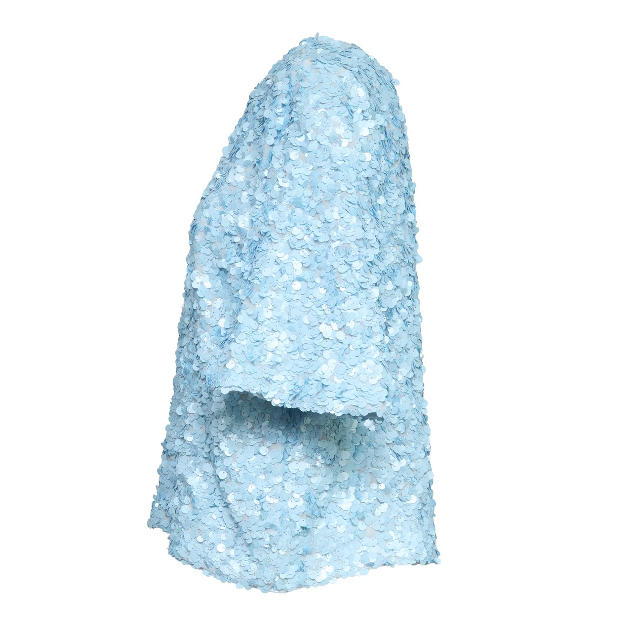 Essentiel Antwerp Juli Dropped Shoulder Sequin Top Blauw