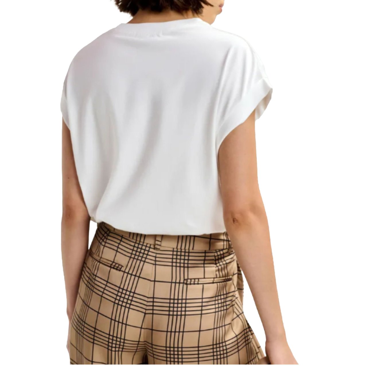 Essentiel Antwerp Essentiel Antwerp Embroidered T-shirt T-shirts Off White Jungala Wit