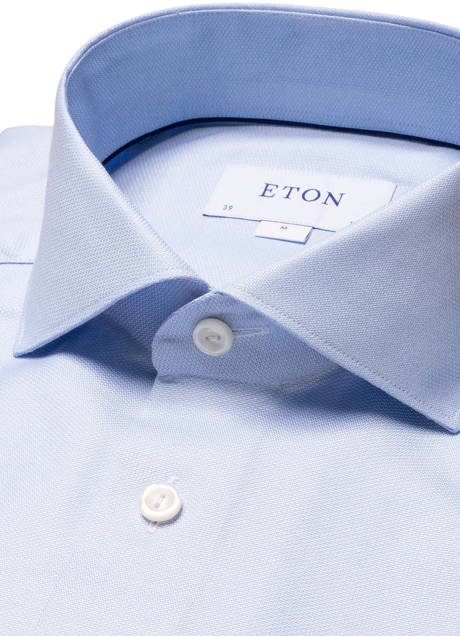 Eton Eton Lange Mouw Overhemden Blauw 100003412 21 Blauw