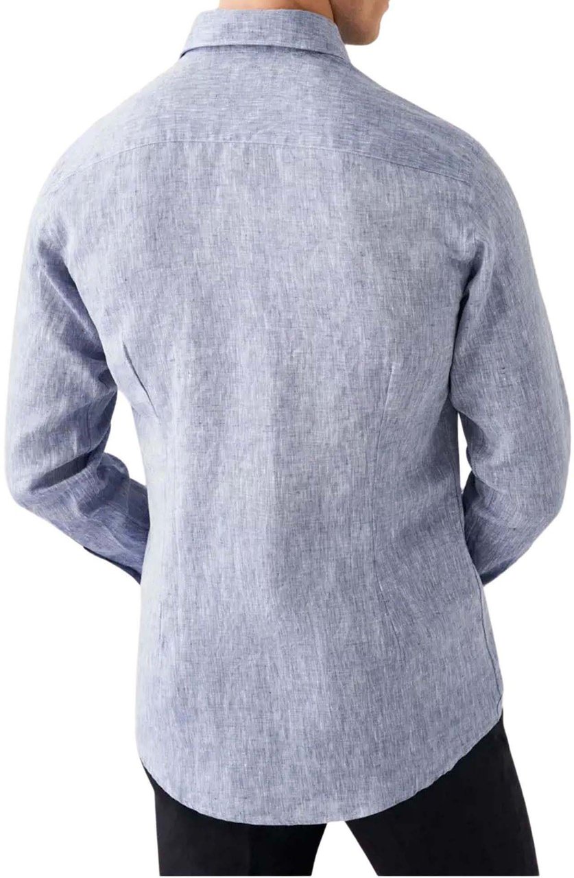 Eton Eton Lange Mouw Overhemden Blauw 100004420 24 Blauw