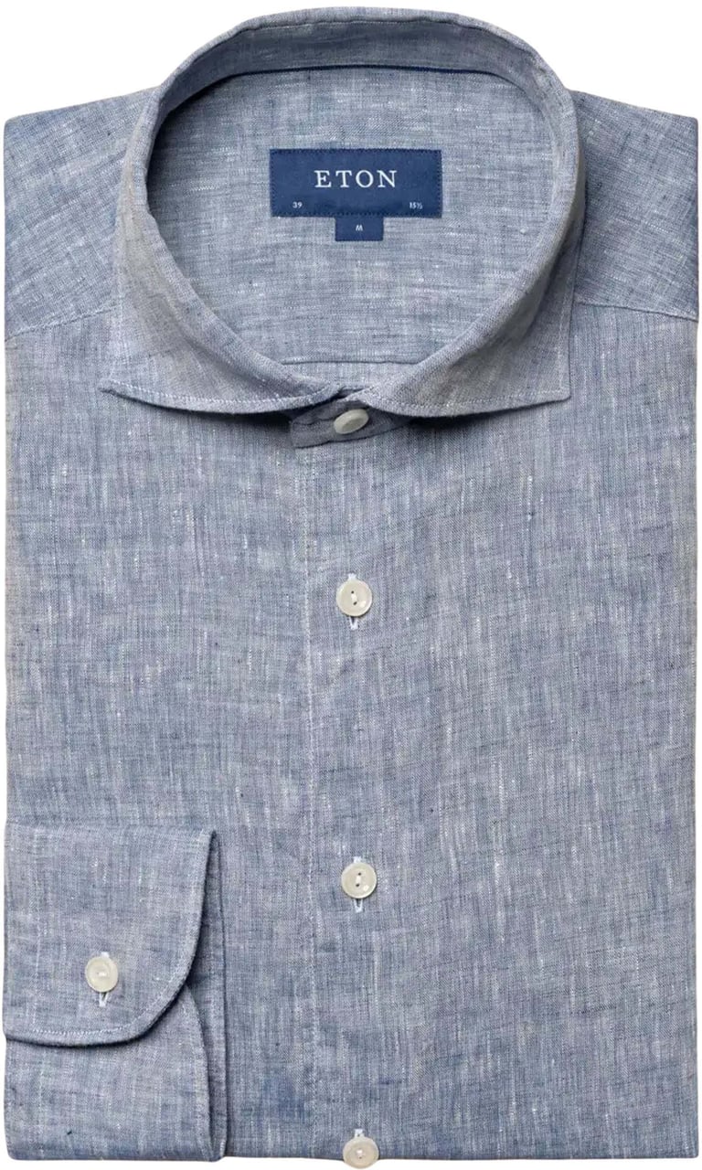 Eton Eton Lange Mouw Overhemden Blauw 100004420 24 Blauw
