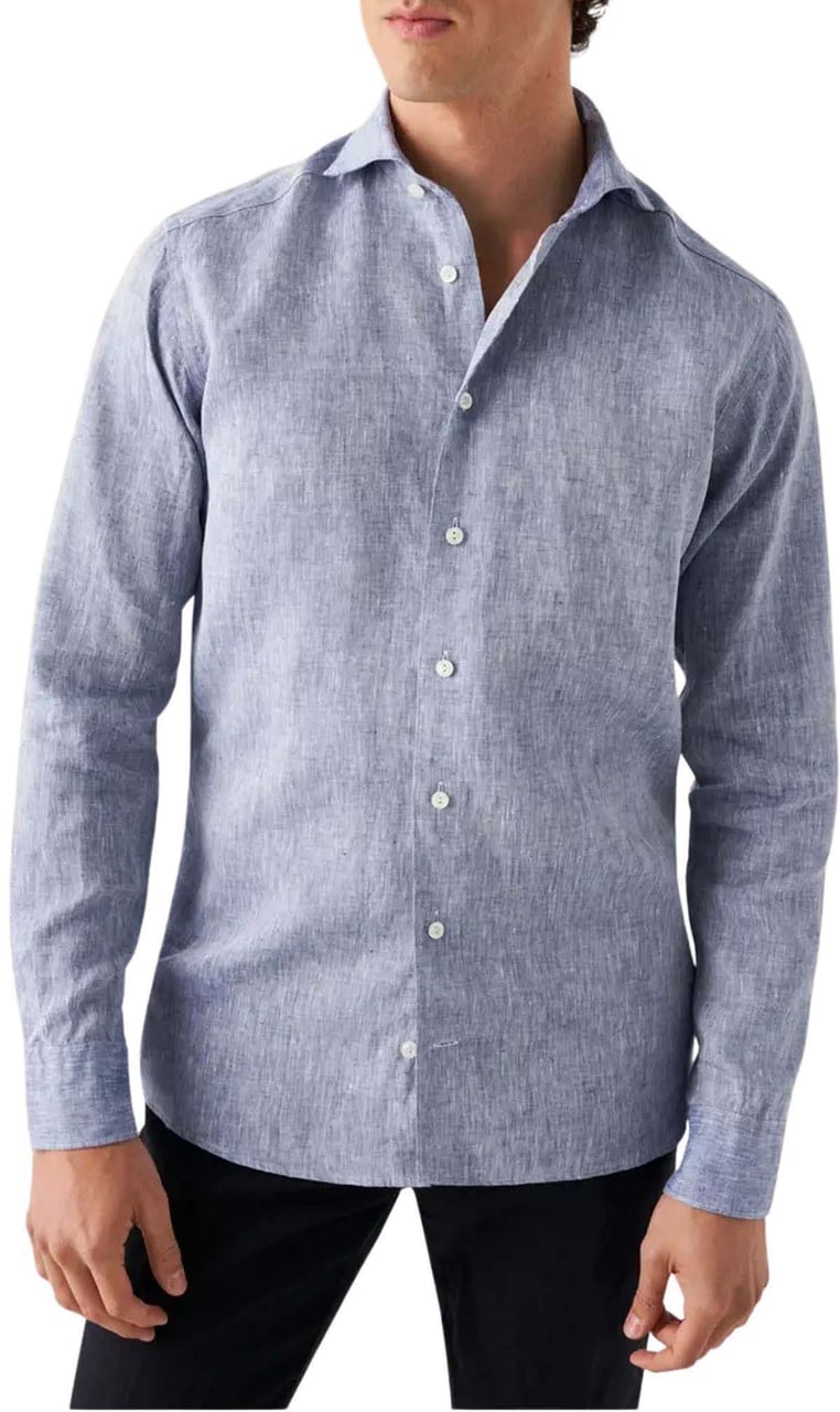 Eton Eton Lange Mouw Overhemden Blauw 100004420 24 Blauw