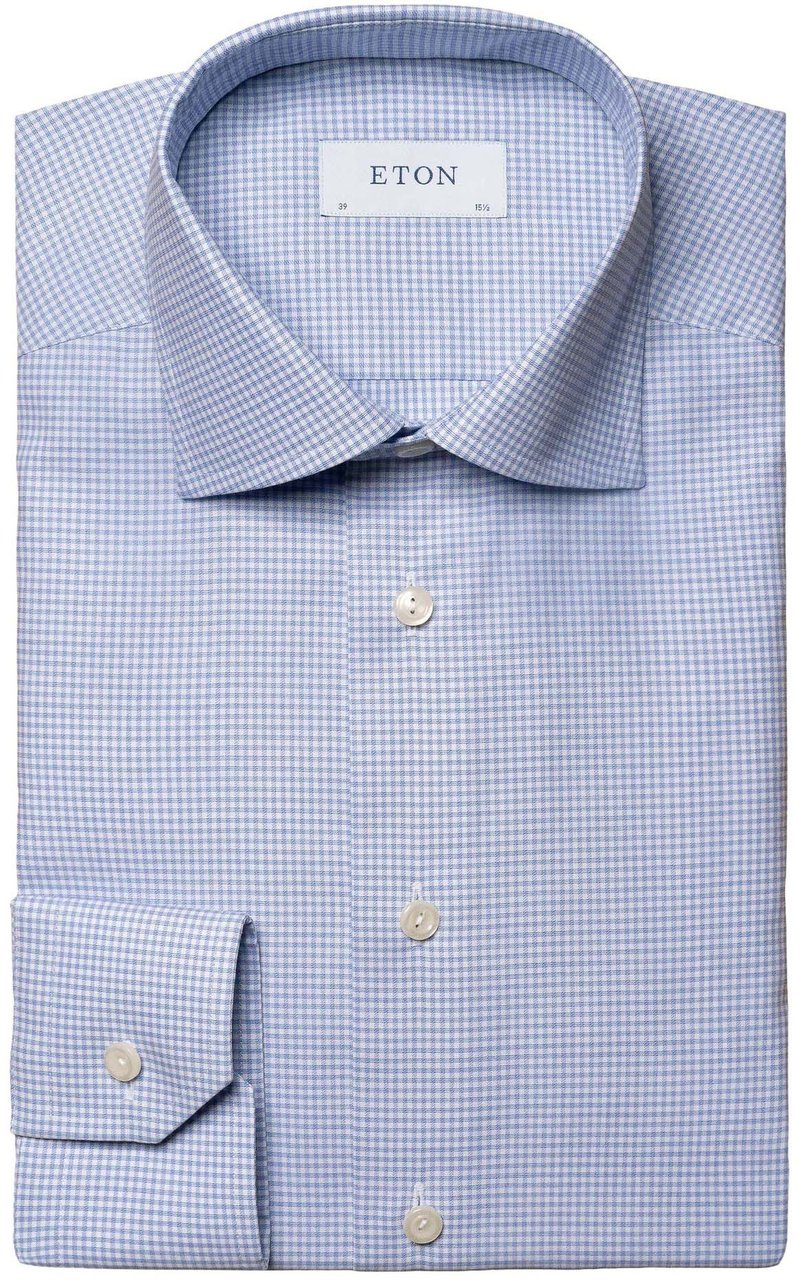 Eton Eton Lange Mouw Overhemden Blauw 100004521 21 Blauw