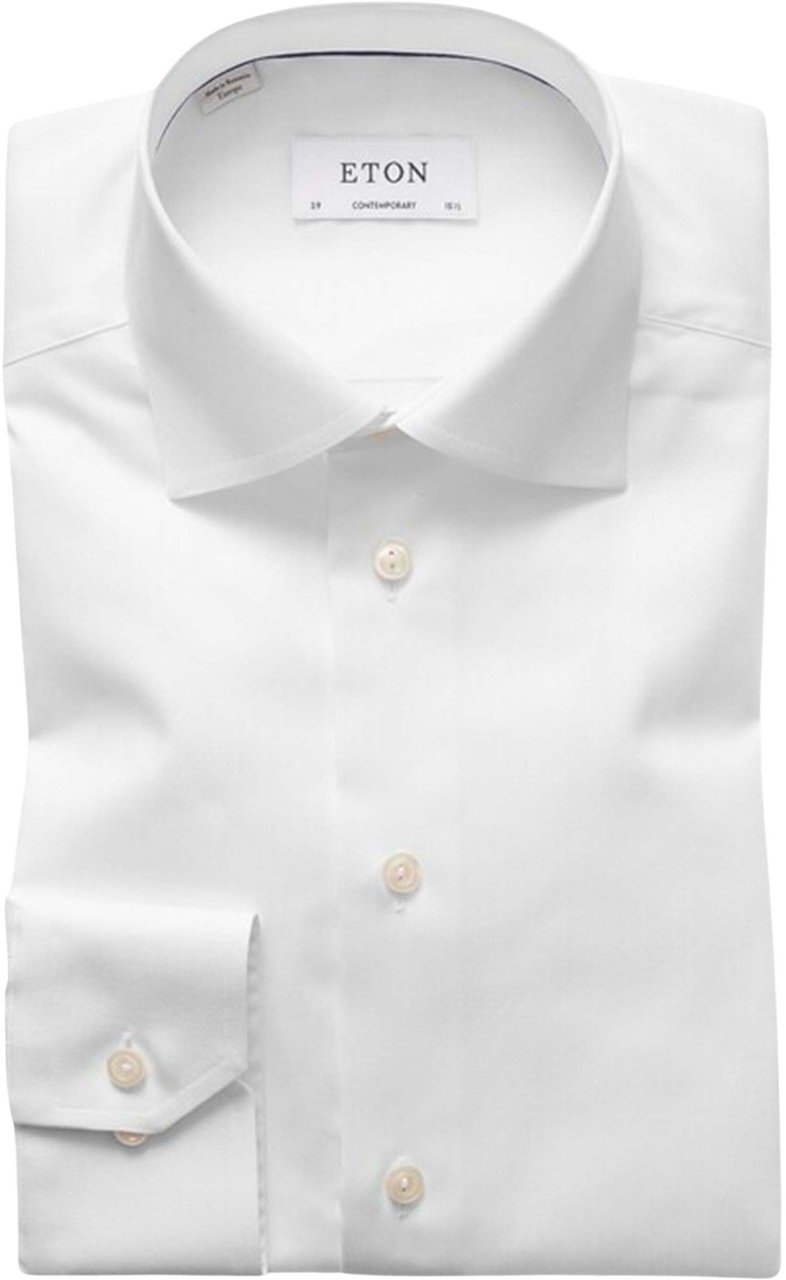 Eton Eton Lange Mouw Overhemden Wit 100004557 01 Wit