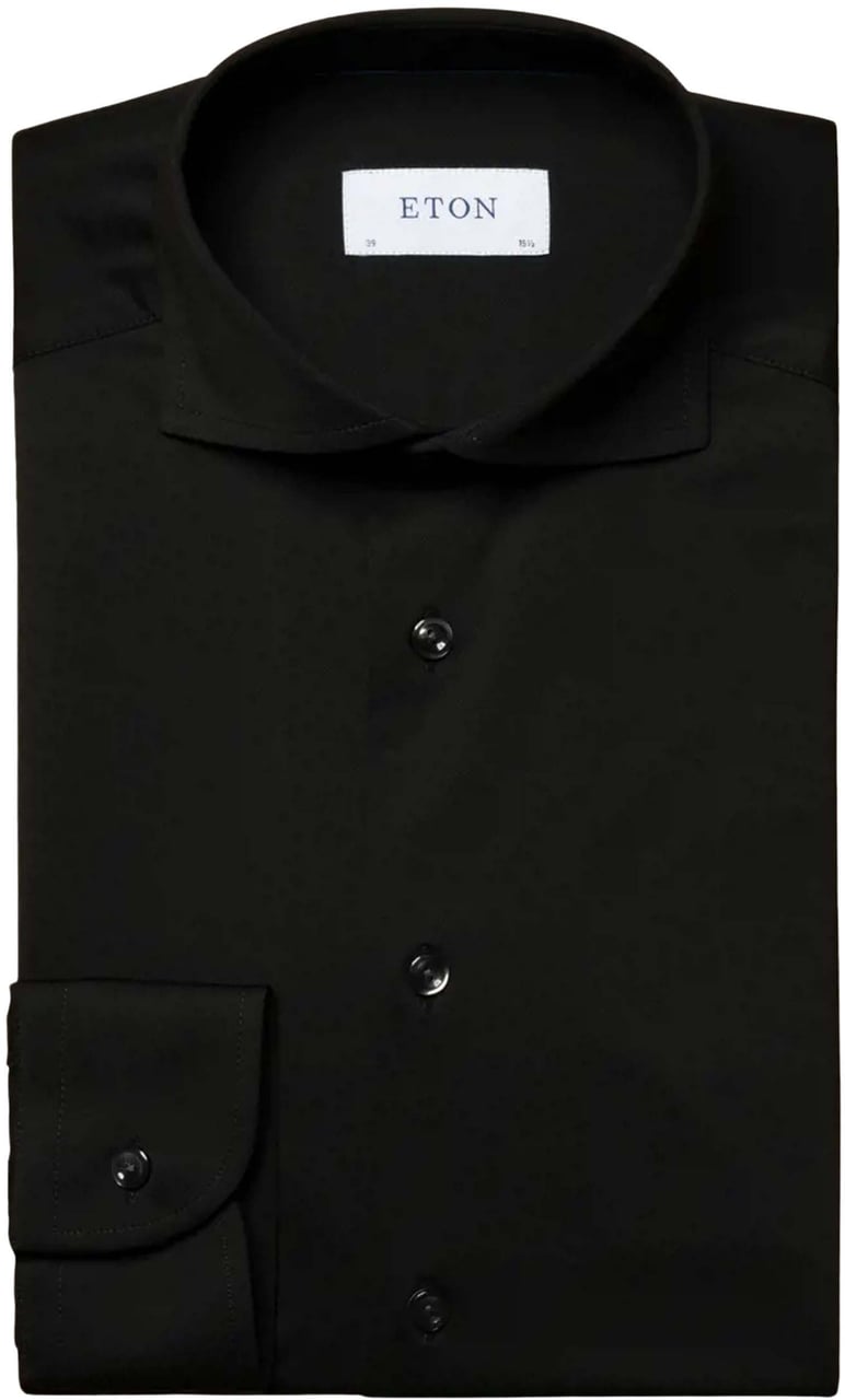 Eton Eton Lange Mouw Overhemden Zwart 100004579 19 Zwart