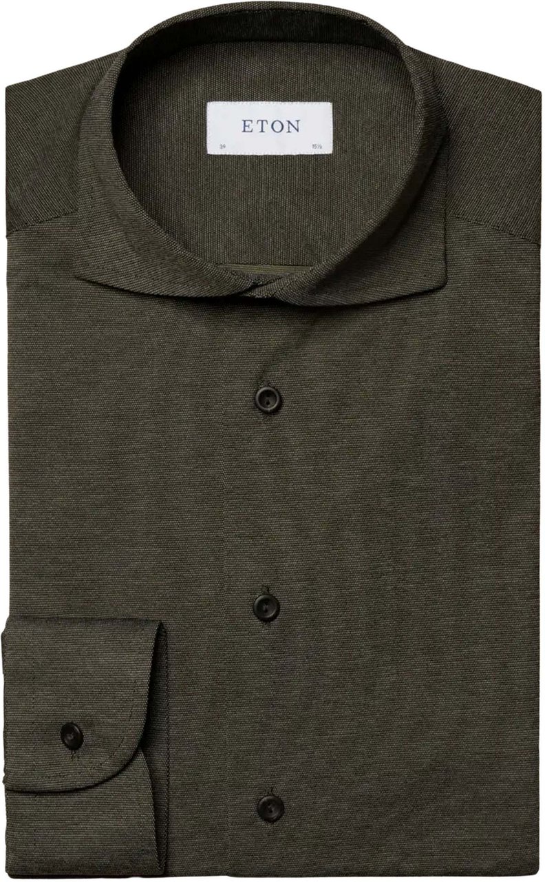Eton Eton Lange Mouw Overhemden Groen 100010718 67 Groen