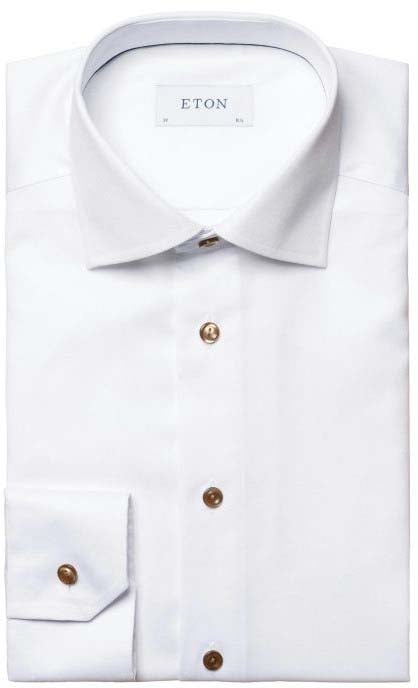 Eton Eton  Lange Mouw Overhemden Wit 100010748 00 Wit