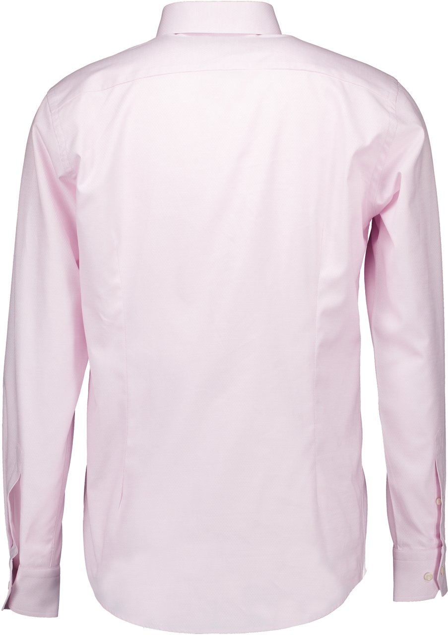 Eton Eton Dobby Lange Mouw Overhemden Lichtroze 100011816 Roze