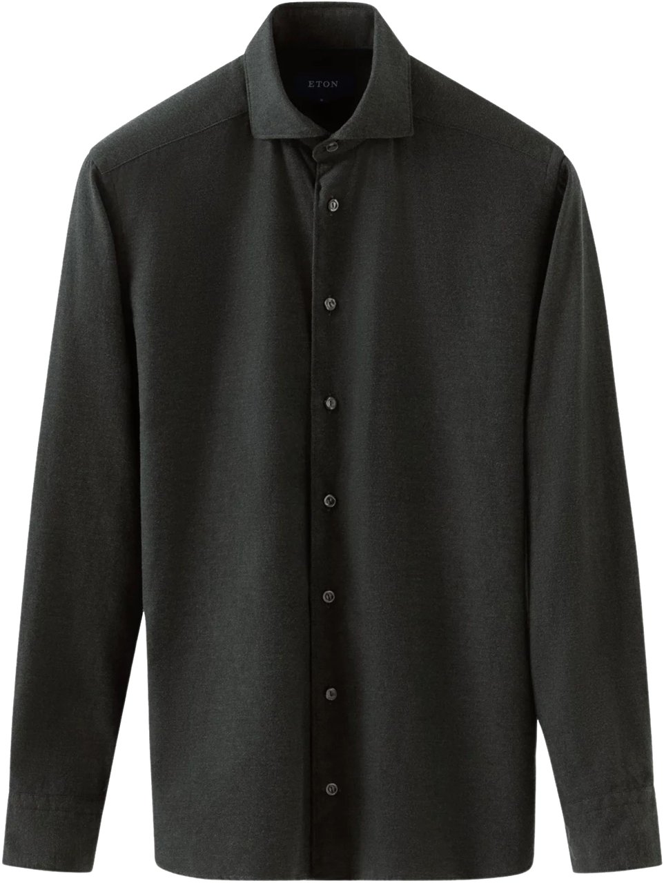 Eton Eton Flannel Shirt Lange Mouw Overhemden Donkergroen 100012050 Groen