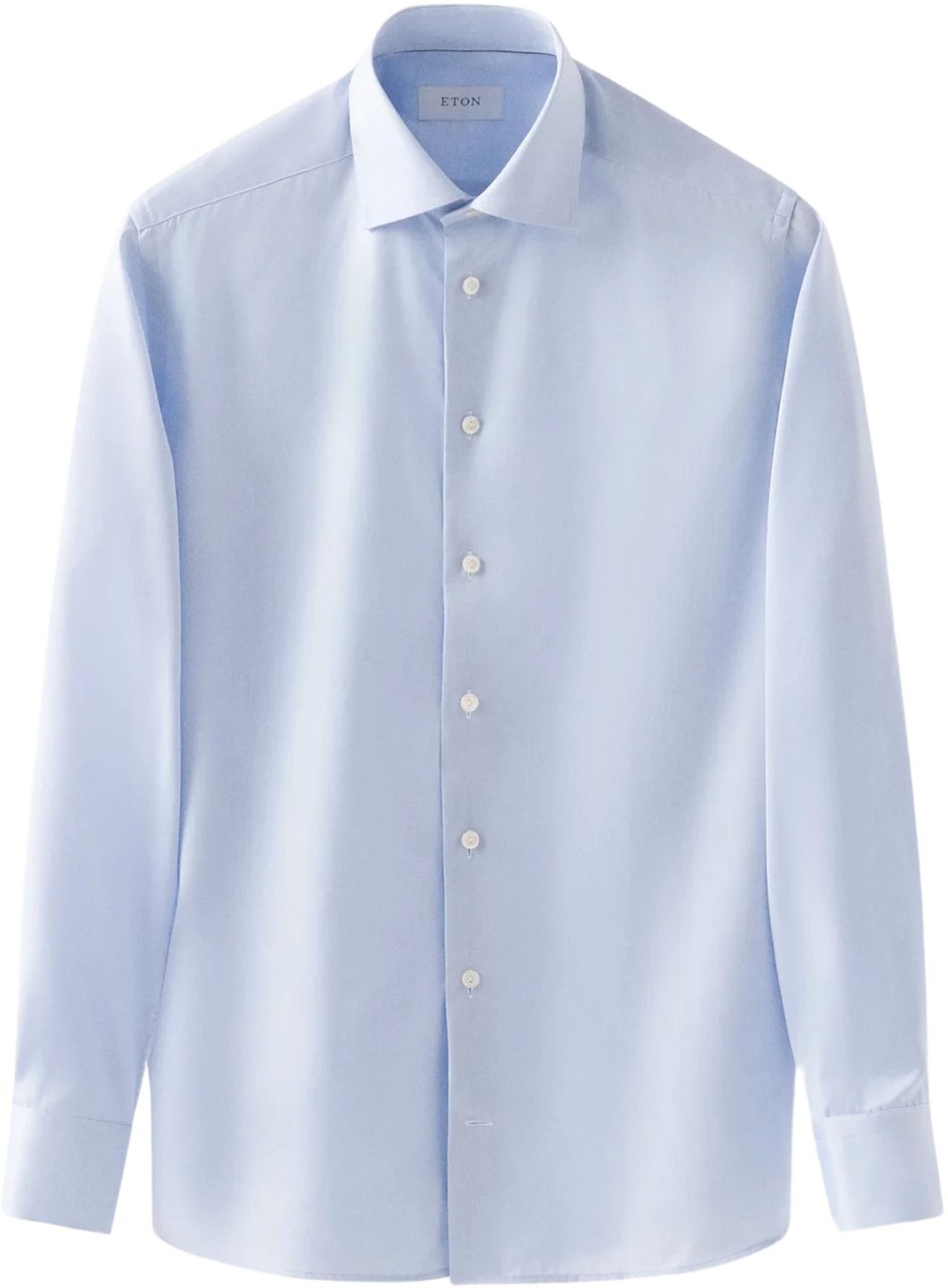 Eton Eton  Lange Mouw Overhemden Lichtblauw 100012341 Blauw