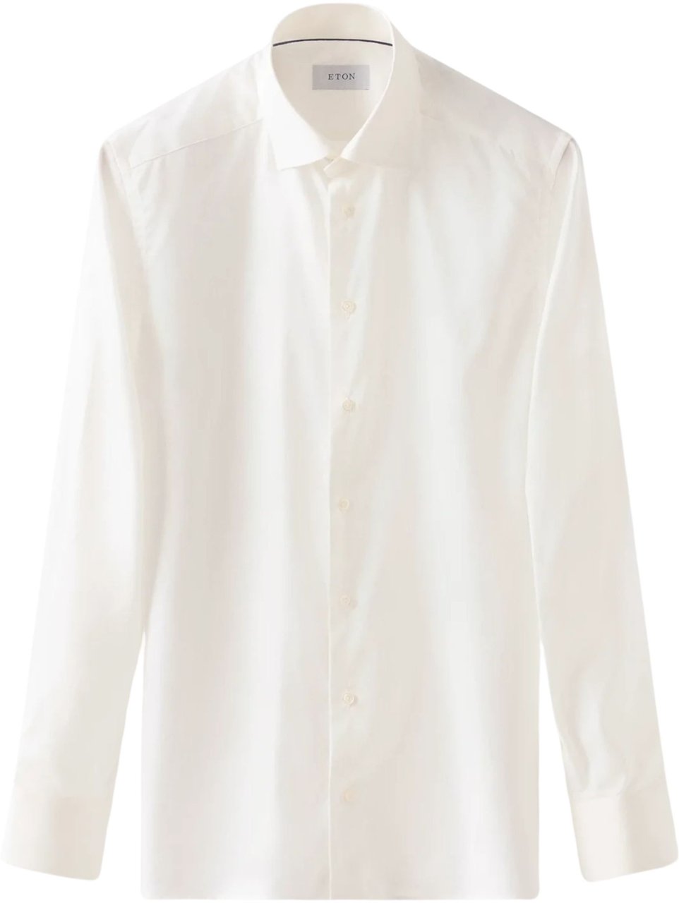 Eton Eton Solid Signature Twill Shirt Lange Mouw Overhemden Ecru 100012342 Wit