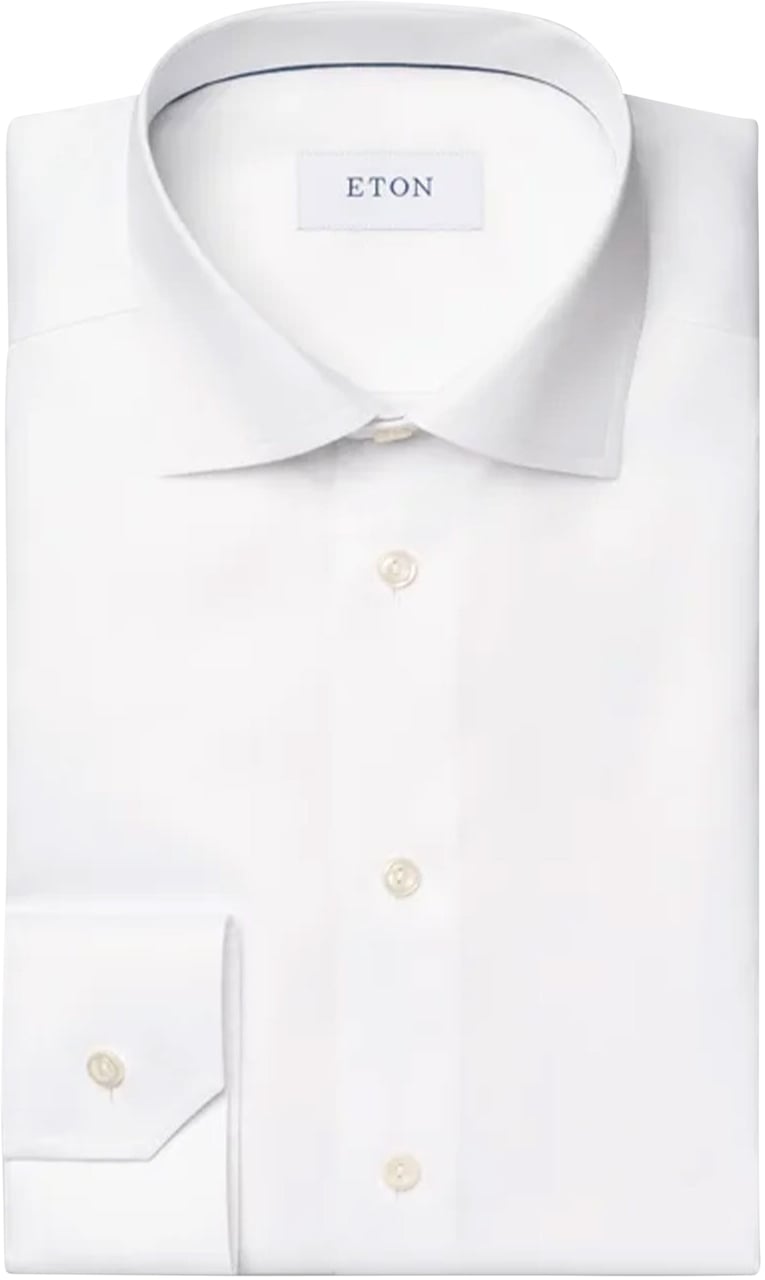 Eton Eton Lange Mouw Overhemden Ecru 100012363 Wit