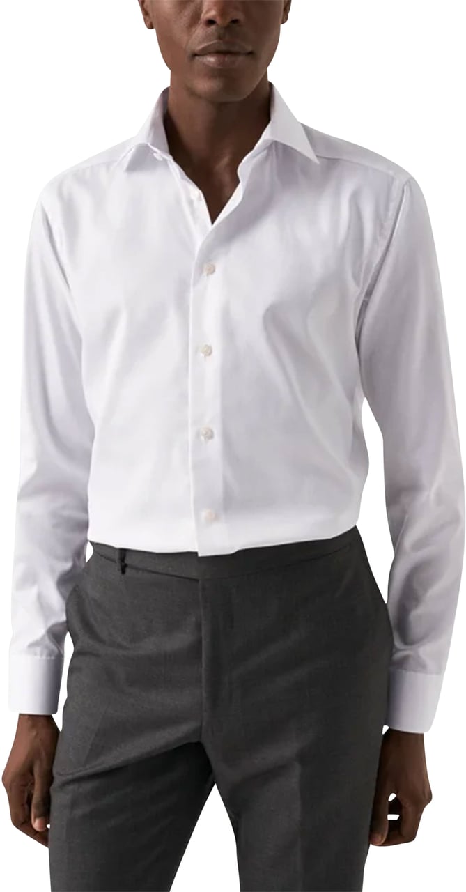 Eton Eton Lange Mouw Overhemden Ecru 100012363 Wit