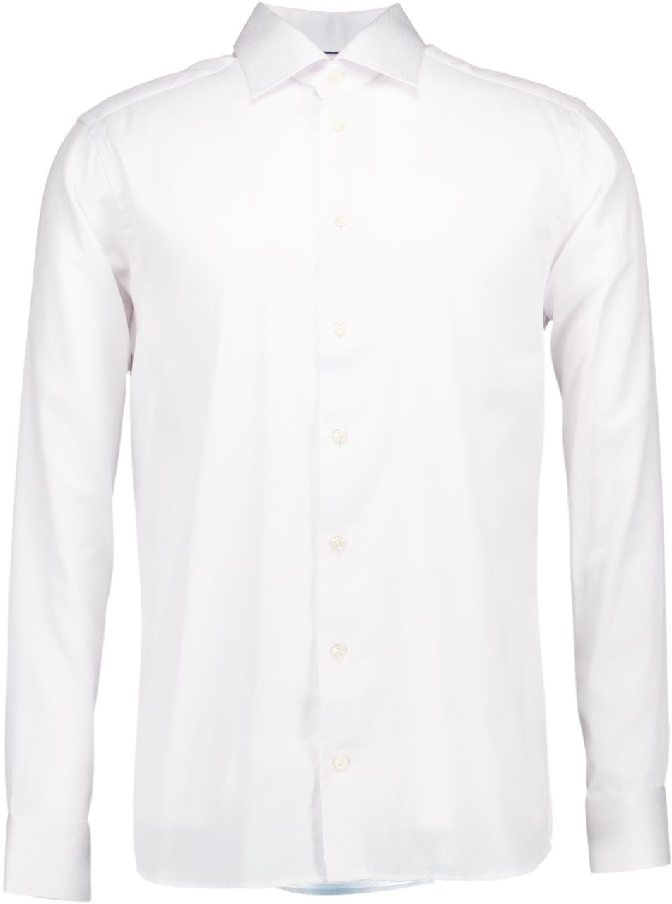 Eton Eton Semi Solid Signatue Twill Shirt Lange Mouw Overhemden Wit 100013073 Wit