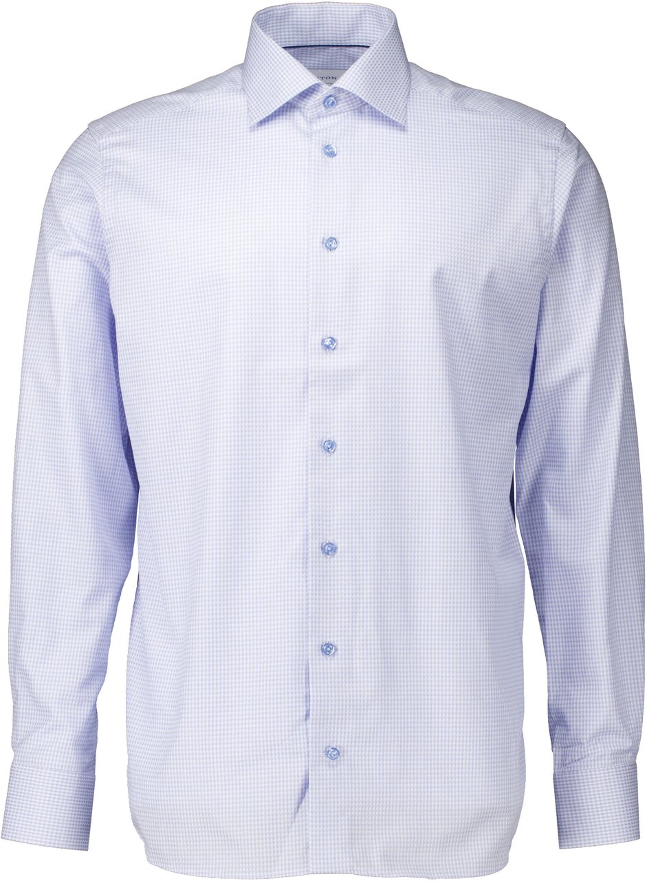 Eton Eton Lange Mouw Overhemden Lichtblauw 10001358821 Blauw
