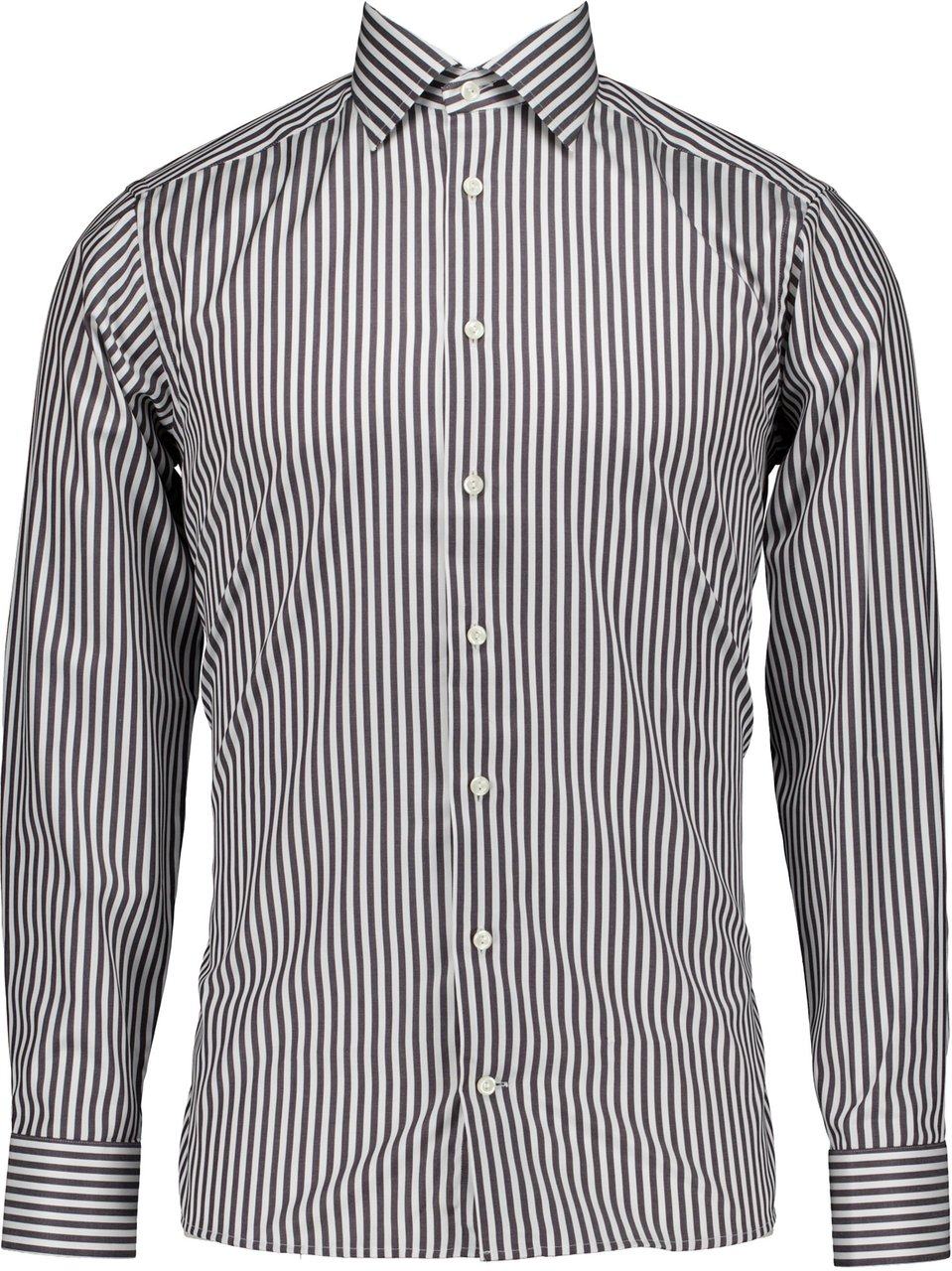 Eton Eton Bengal Striped Signature Twill Shirt Lange Mouw Overhemden Donkergrijs 100013934 Grijs