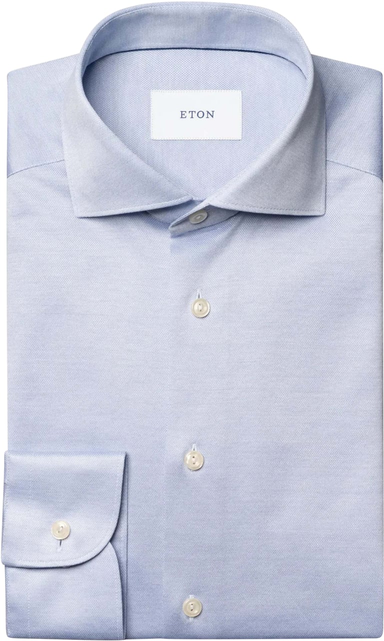 Eton Eton Lange Mouw Overhemden Lichtblauw 100013971 Blauw