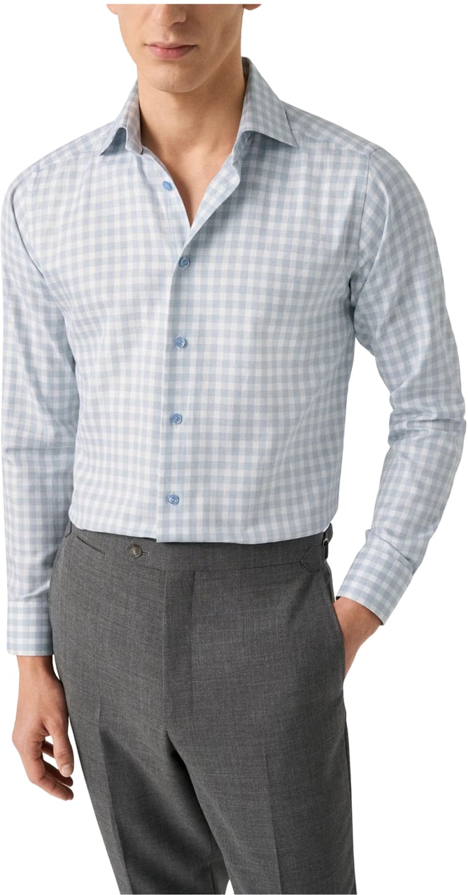 Eton Eton  Lange Mouw Overhemden Blauw 100014022 Blauw