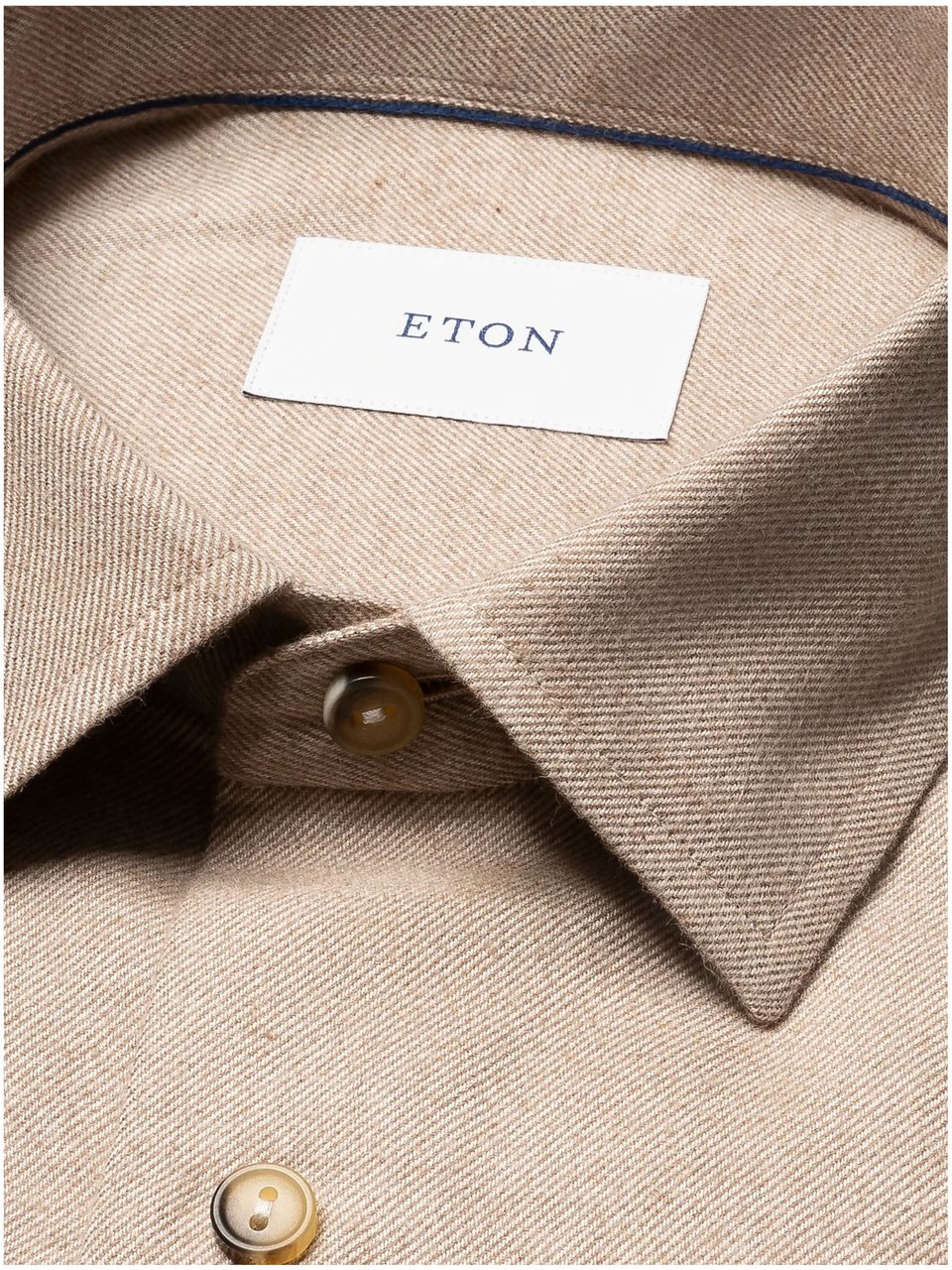 Eton Eton  Lange Mouw Overhemden Beige 100014457 Beige
