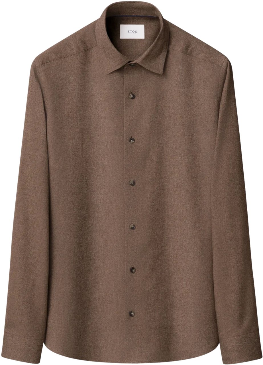 Eton Eton  Lange Mouw Overhemden Bruin 100014457 Bruin
