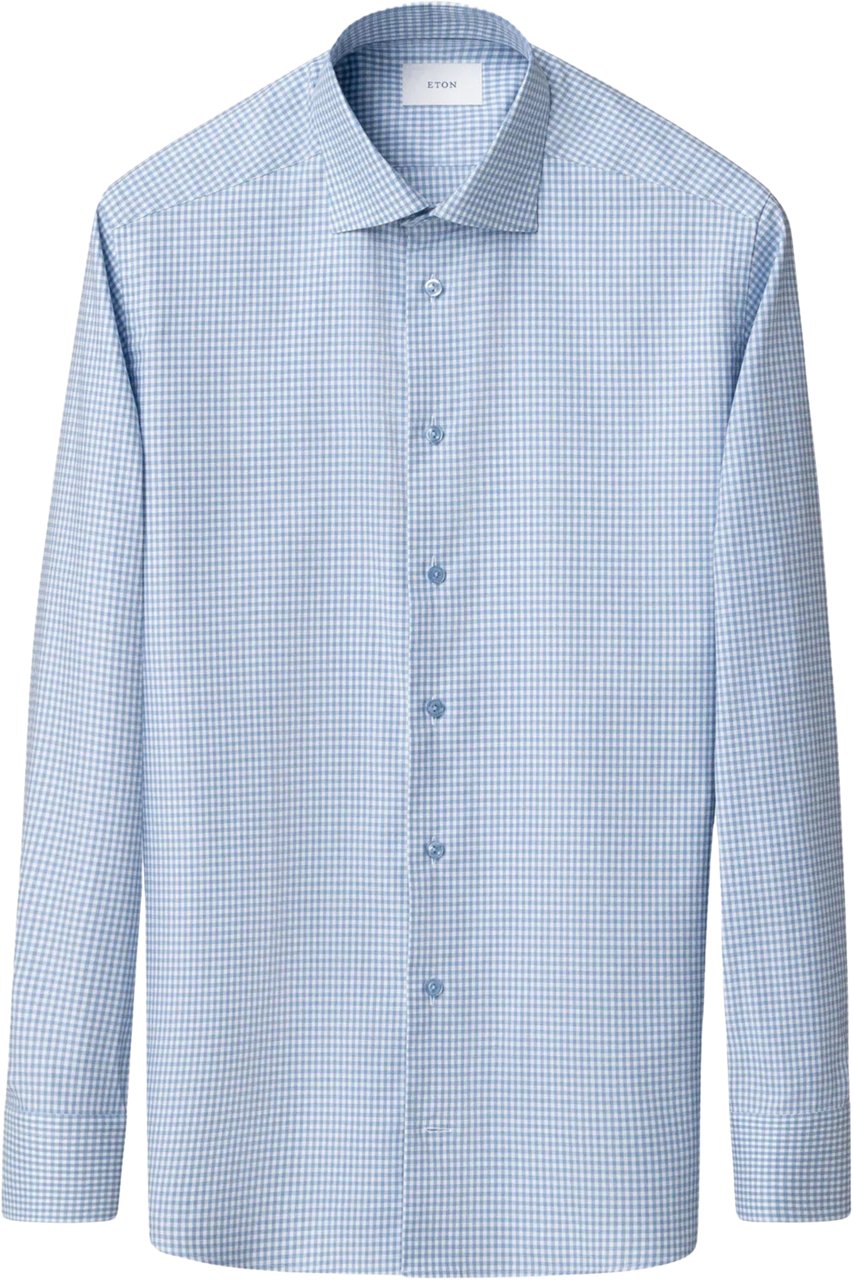 Eton Eton Lange Mouw Overhemden Blauw 100014566 Blauw