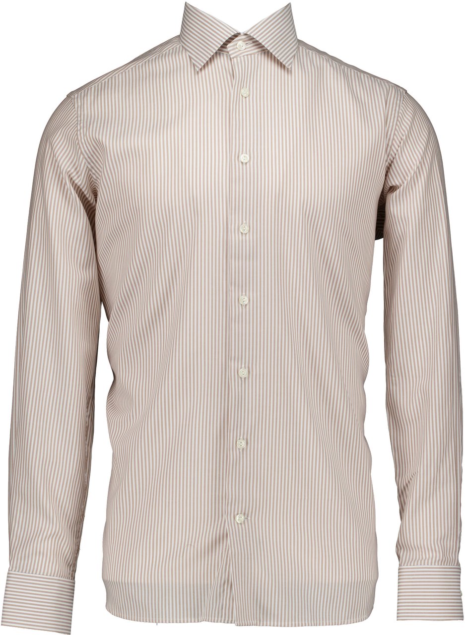 Eton Eton  Lange Mouw Overhemden Beige 100014572 Beige