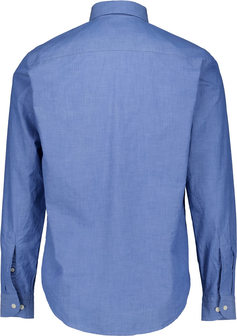 Eton Eton Solid Chambray Shirt Lange Mouw Overhemden Blauw 100014782 Blauw