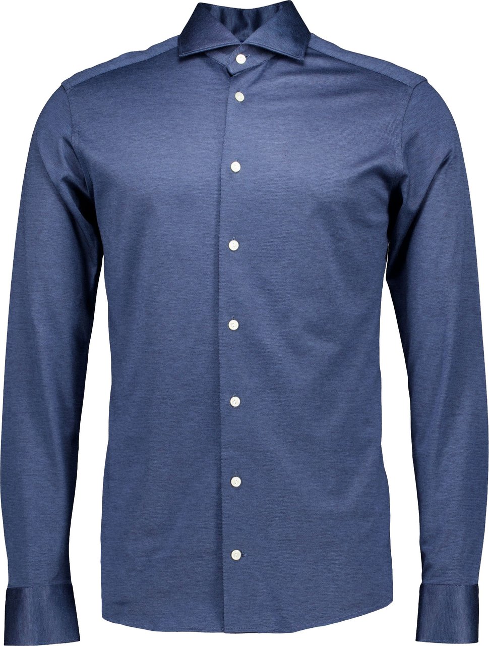 Eton Filo Di Scozia Knit Shirt Lange Mouw Overhemden Blauw 100014987 Blauw
