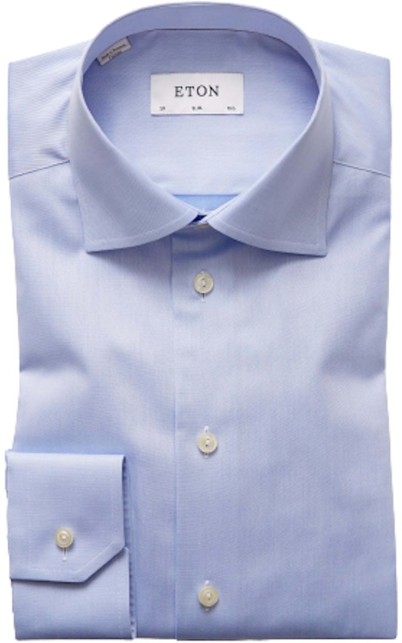 Eton Eton Lange Mouw Overhemden Blauw 300079511 21 Blauw Blauw