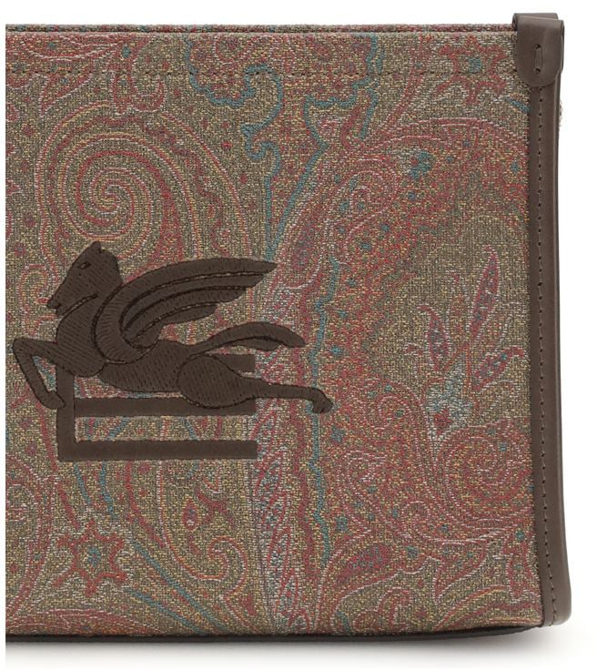 Etro Multicolor Cotton Clutch Bag Divers