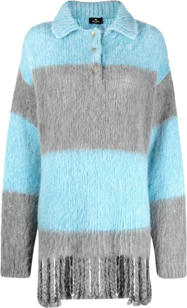 Etro T-Shirts And Polos Clear Blue Blauw