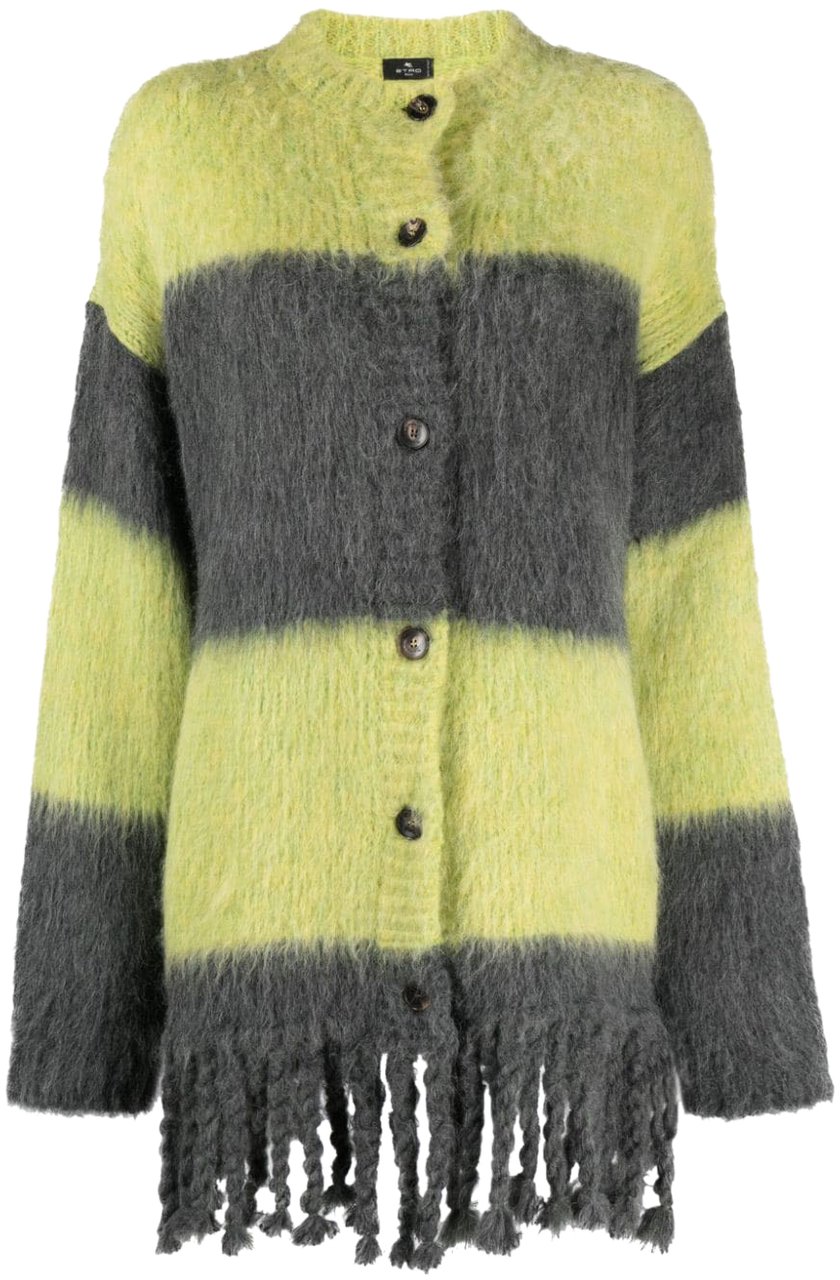 Etro Sweaters Yellow Geel