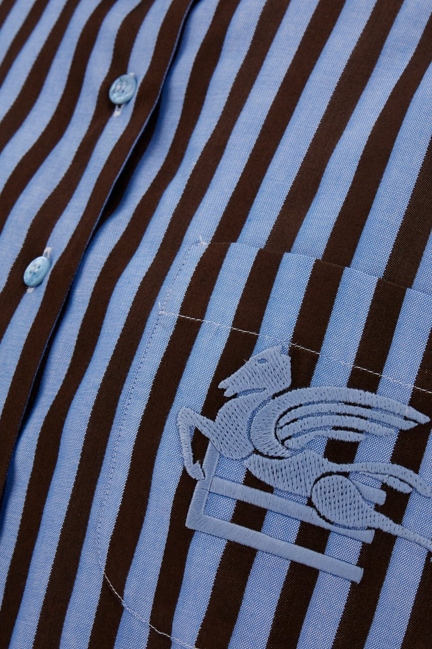 Etro Etro Printed cotton blend oversize shirt Divers