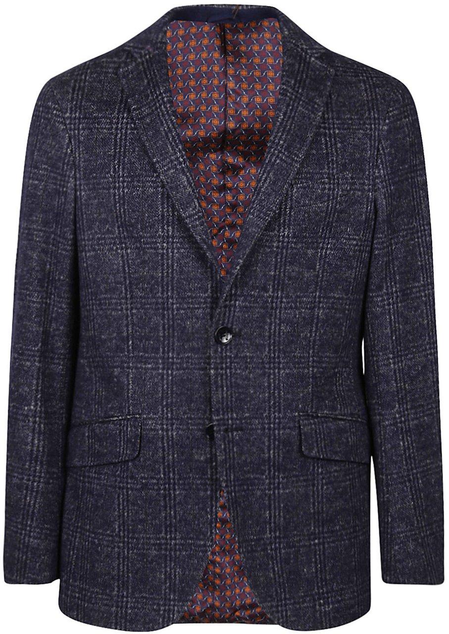 Etro Roma Jacket Blue Blauw