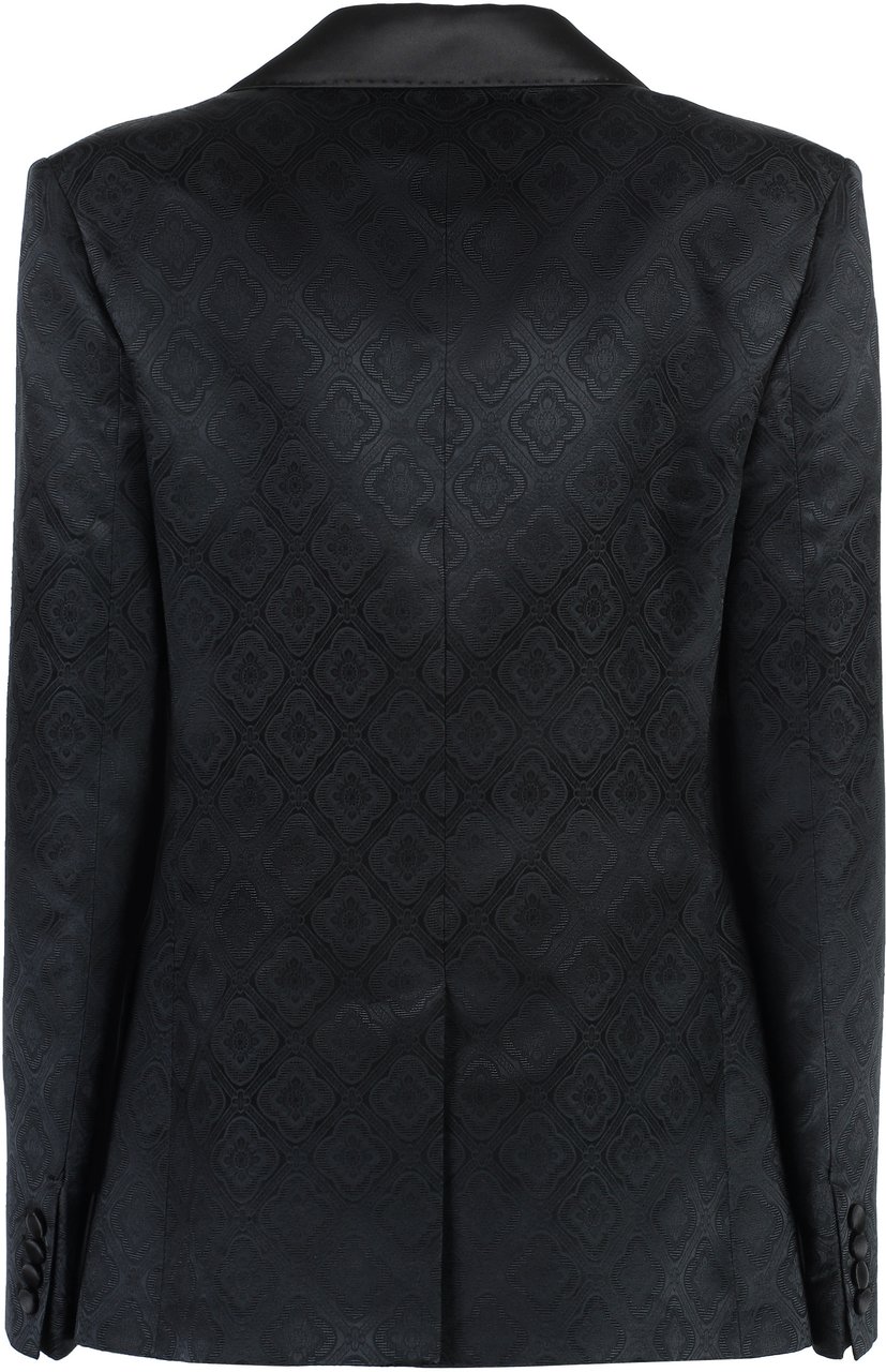 Etro Double-breasted jacket Zwart