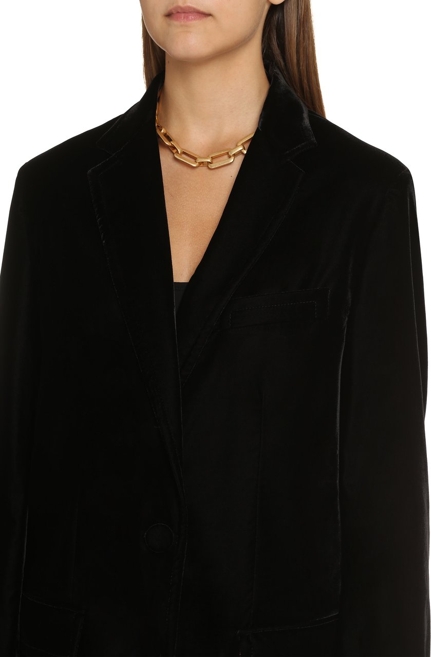 Etro Velvet blazer Zwart