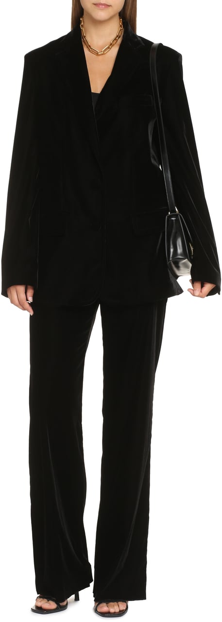 Etro Velvet blazer Zwart